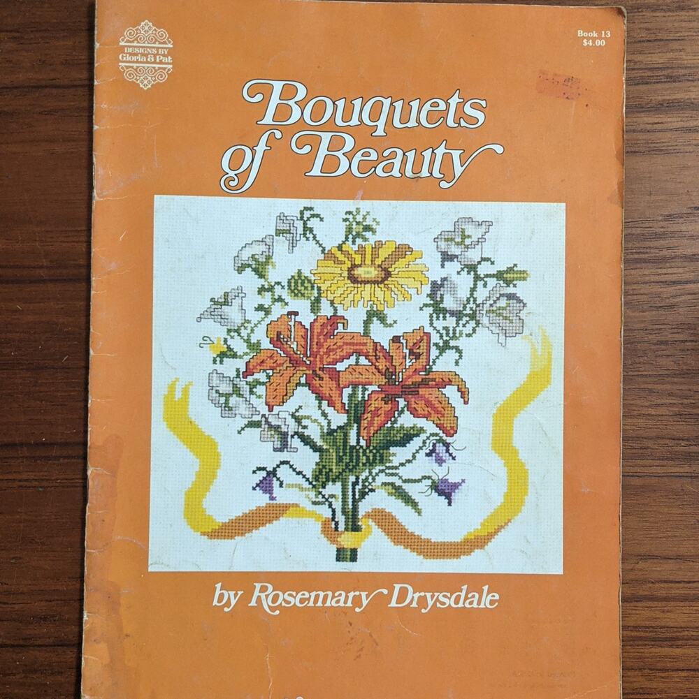 Bouquets of Beauty Cross Stitch Pattern Book 1980